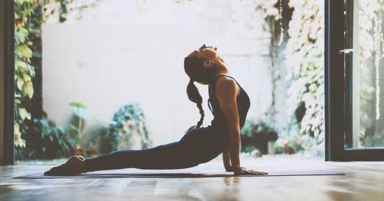 Herstellen met yoga