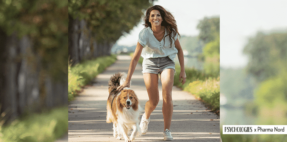 Saartje Vandendriessche met een hond